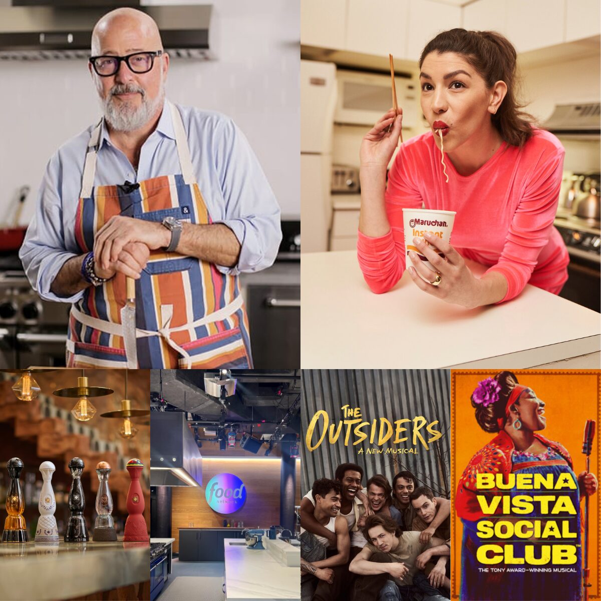 Collage of images of a Giving Kitchen donor trip to New York city