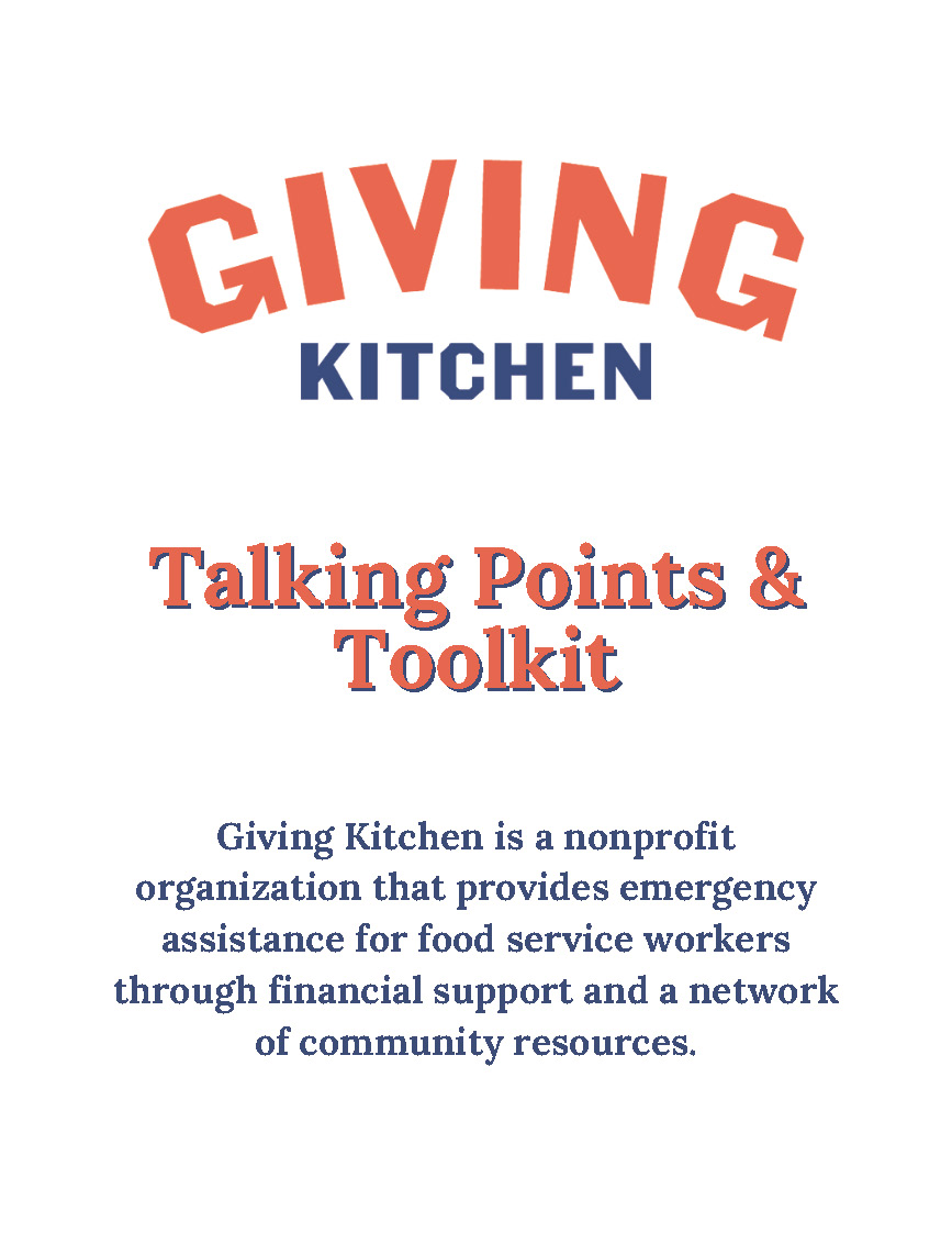 Giving Kitchen Education Toolkit