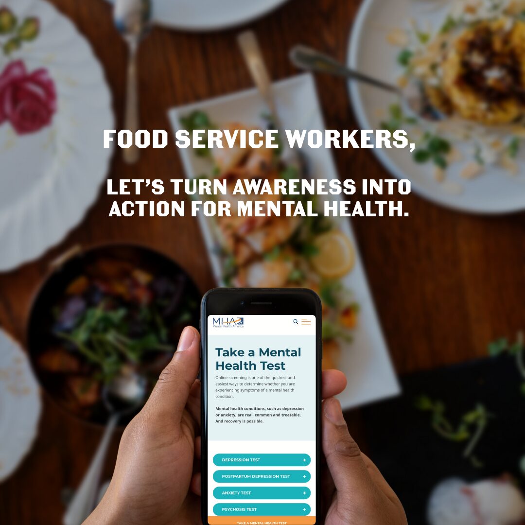 Food Service Community: Take Care of Your Mental Health.