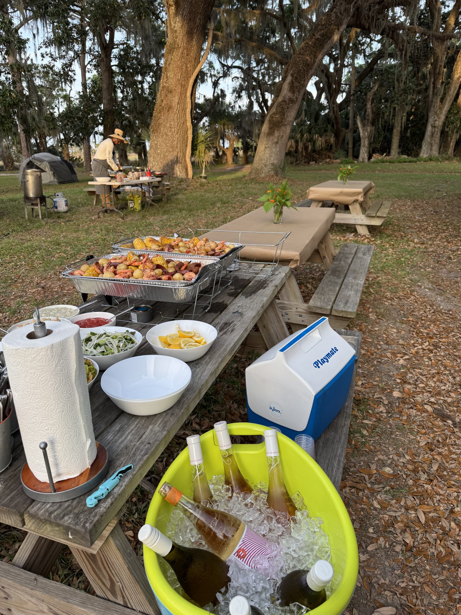 Giving Kitchen supporters and staff enjoy Ossabaw Island for a Team Hidi auction lot redemption