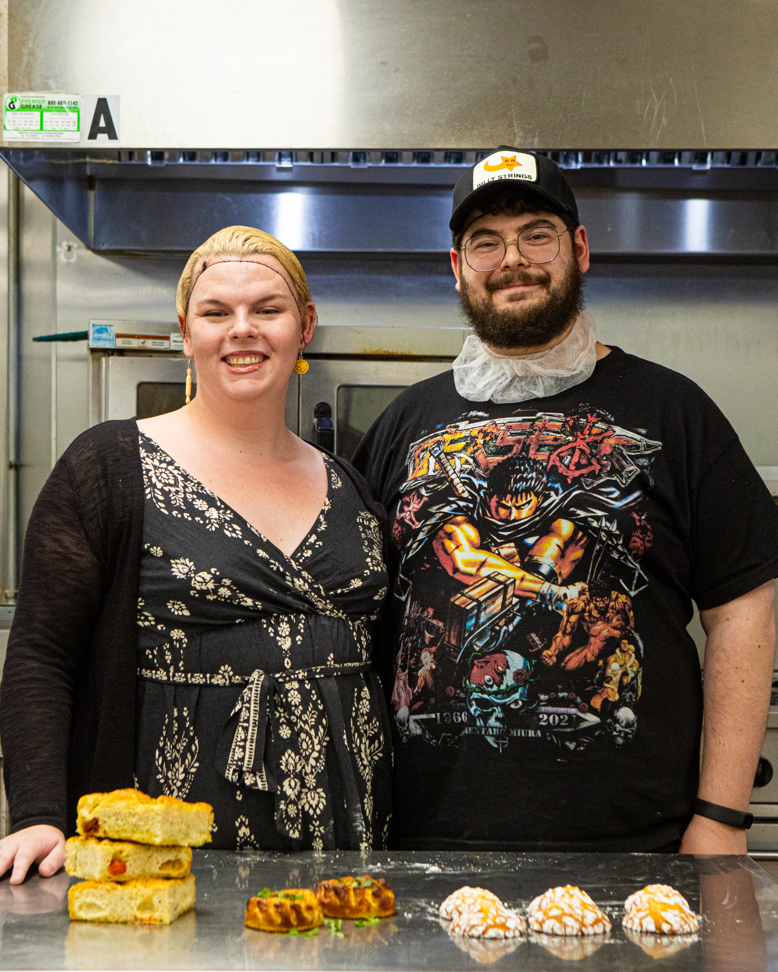 Rose is a Giving Kitchen Client and owns her own bakery and is pictured with her teammate.