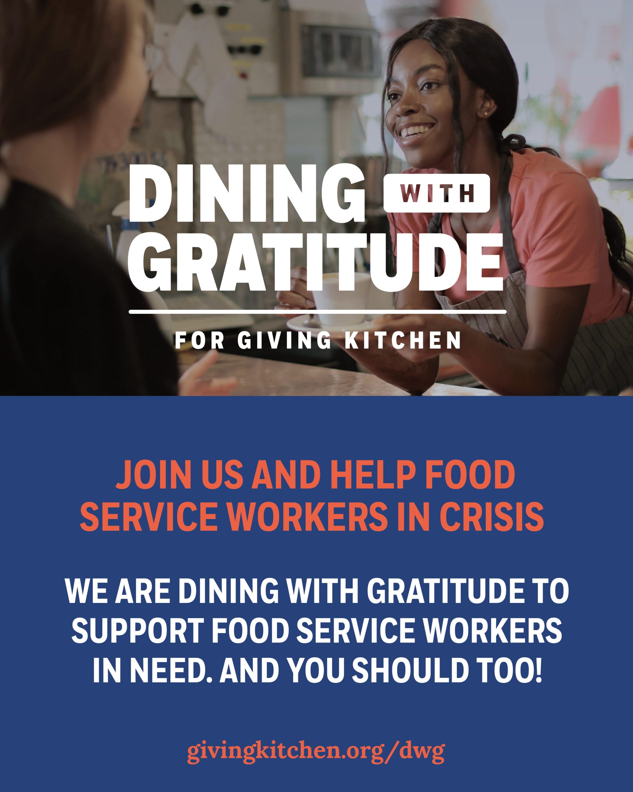 Example Dining With Gratitude social media post