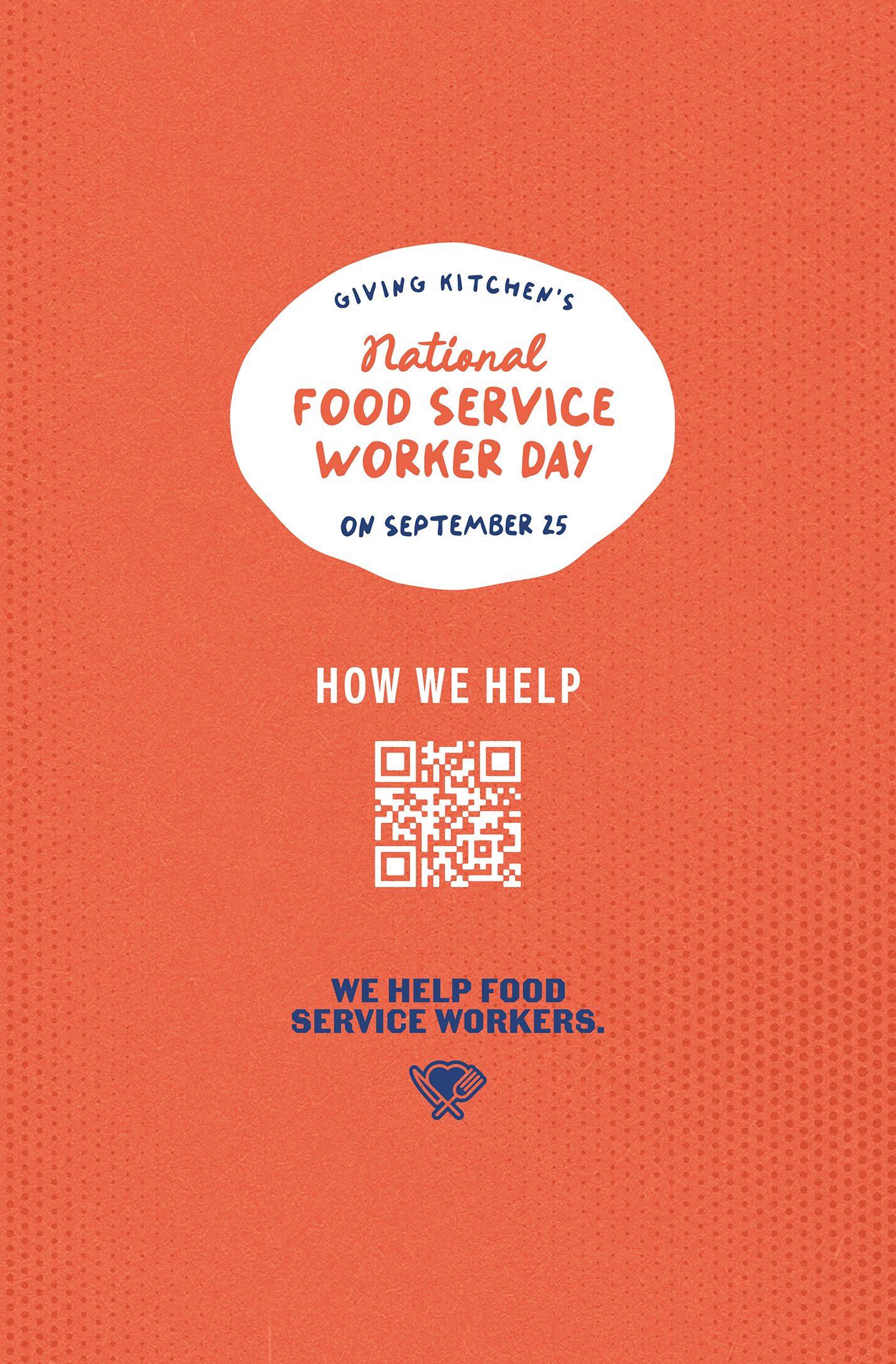 Mobile phone wallpaper promoting National Food Service Worker Day