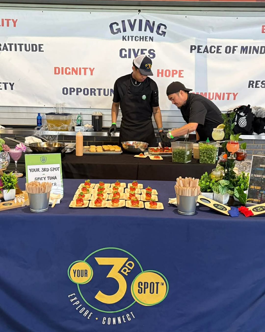 Your 3rd Spot food service workers at Team Hidi