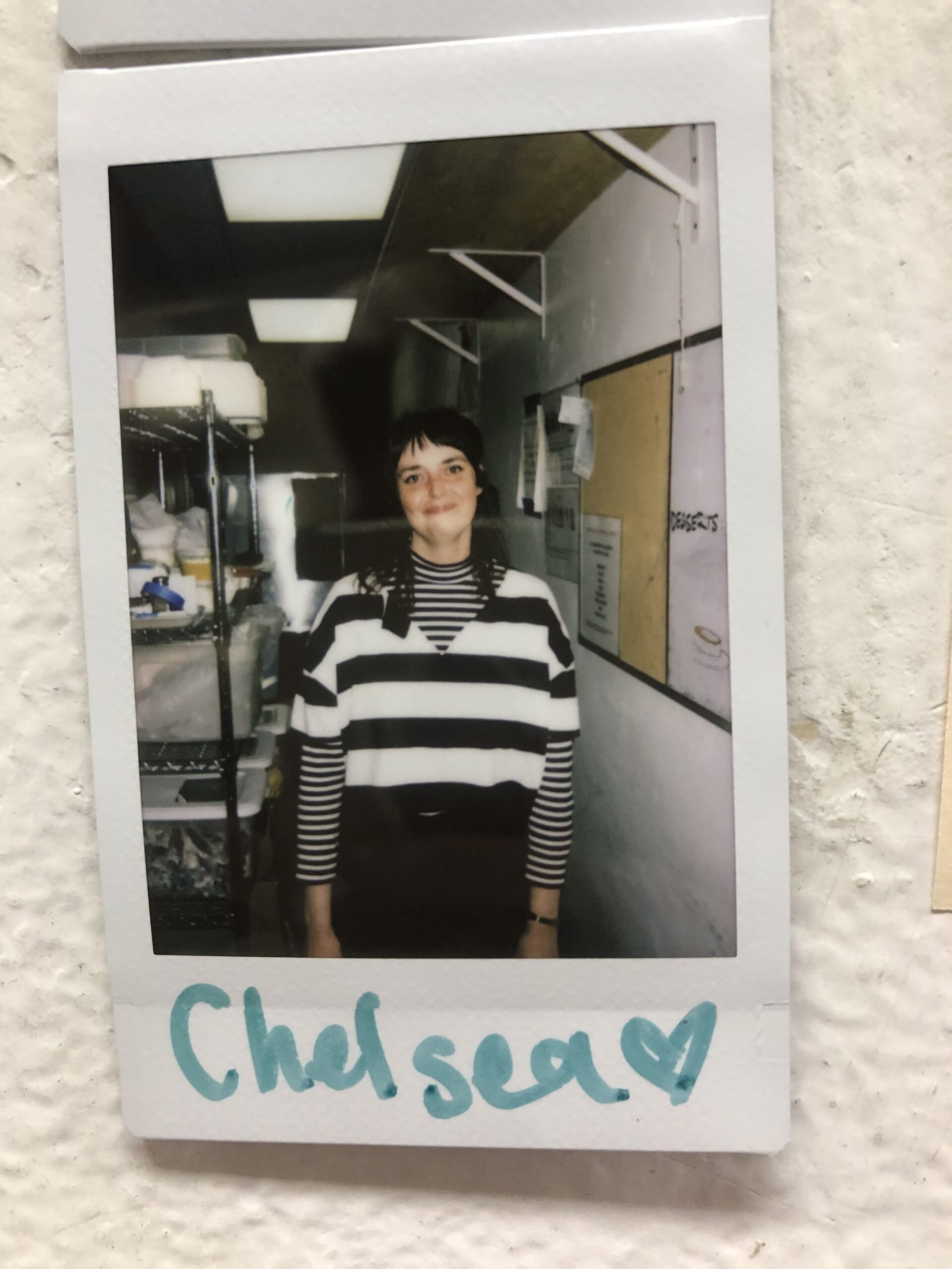 Chelsea is a server bartender who received help from giving kitchen through clinic comps