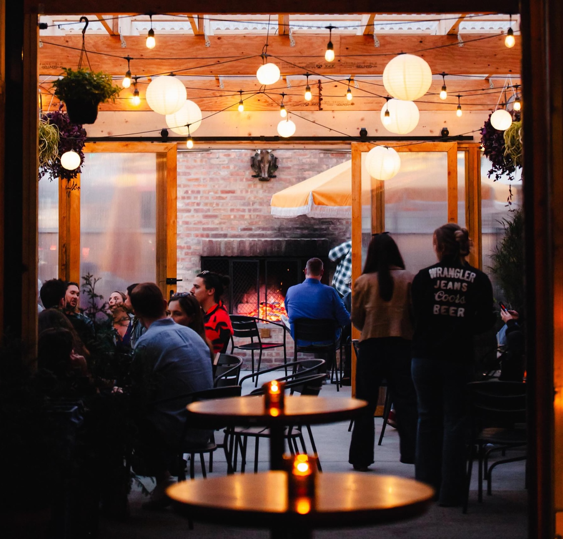View of the patio at Friends of Friends
