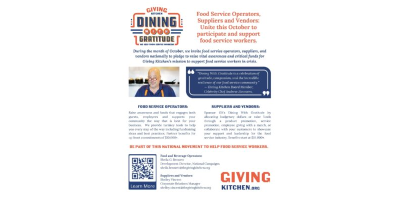 About Dining With Gratitude Flyer