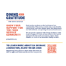 Dining With Gratitude Counter Card